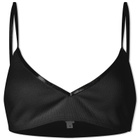 DONNI. Women's Rib Bralette in Jet