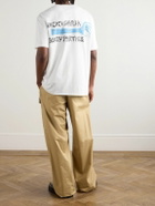 Wacko Maria - Neck Face Logo-Print Cotton-Jersey T-Shirt - White