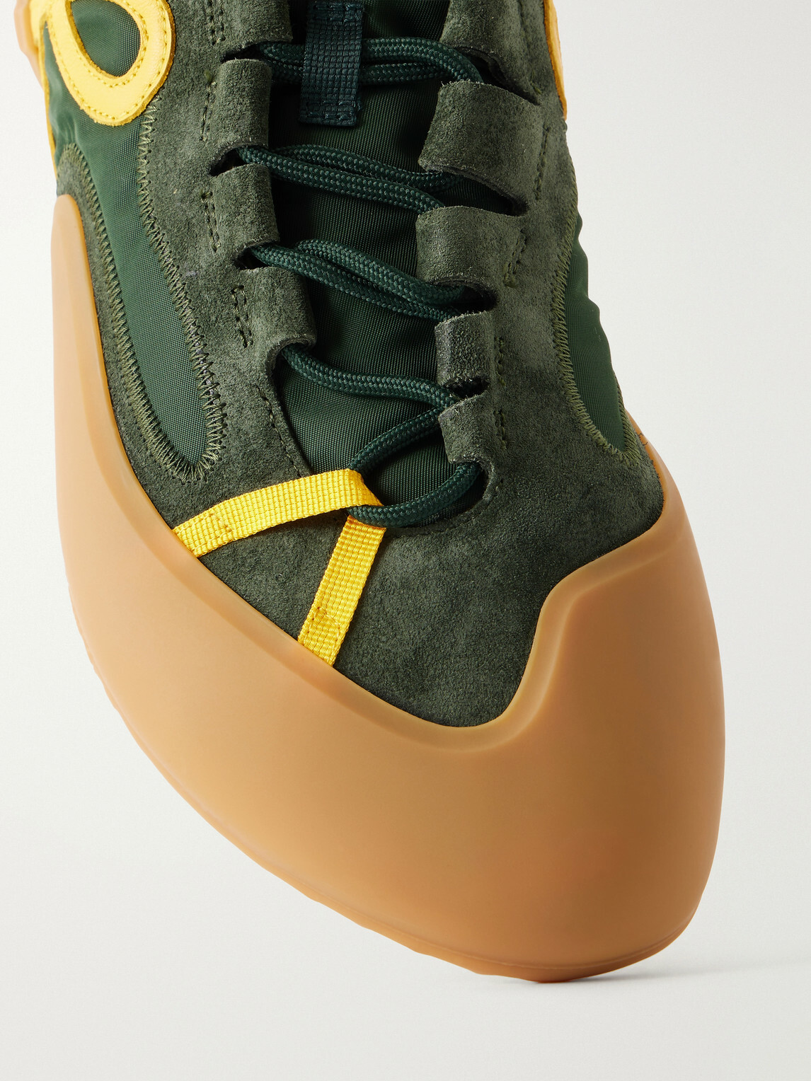 LOEWE - Grip Suede-Trimmed Nylon Sneakers - Green