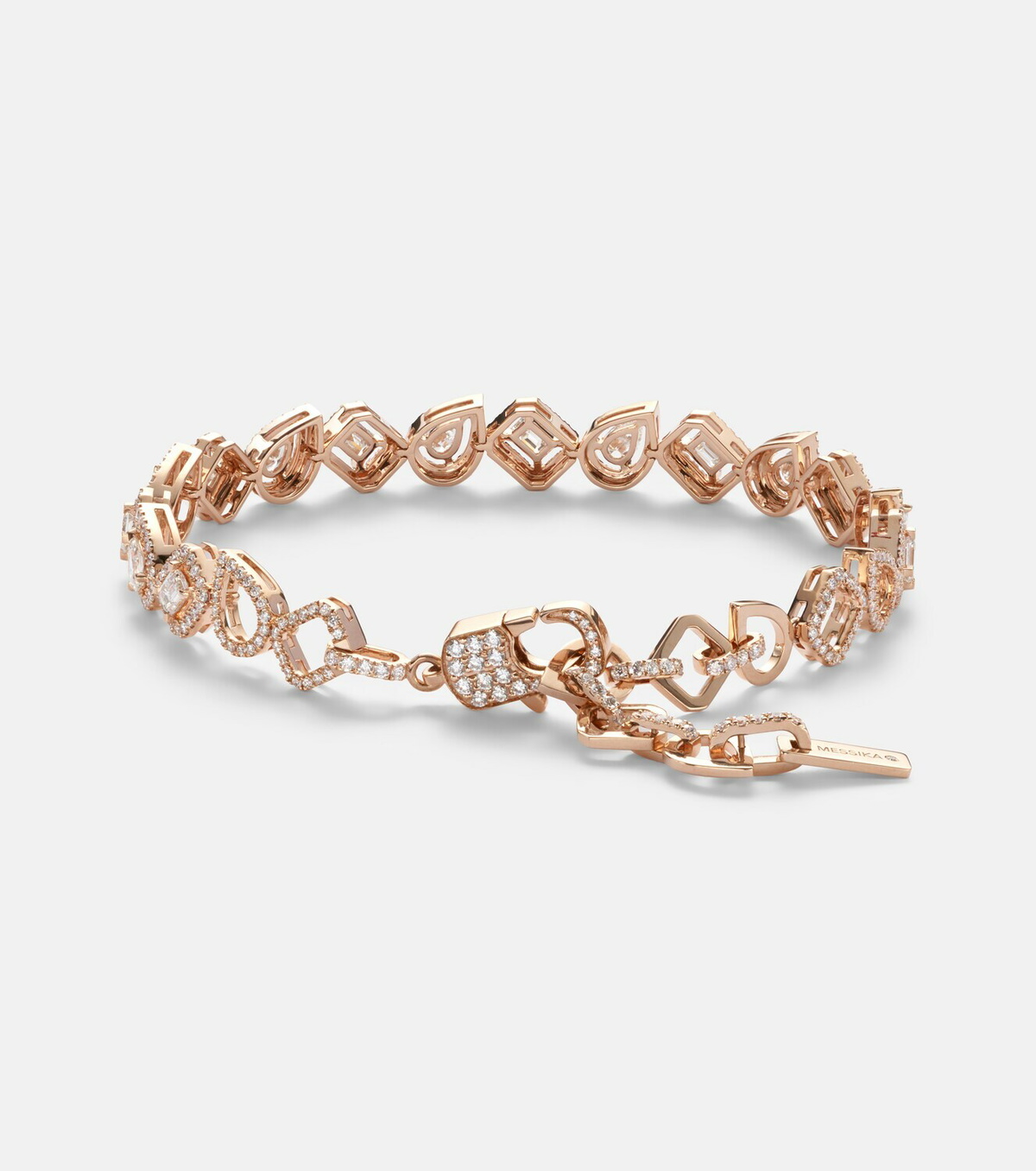 Messika My Twin 18kt rose gold bracelet with diamonds