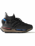 Moncler Genius - adidas Originals NMD Runner Stretch Jersey-Trimmed Quilted GORE-TEX™ High-Top Sneakers - Black