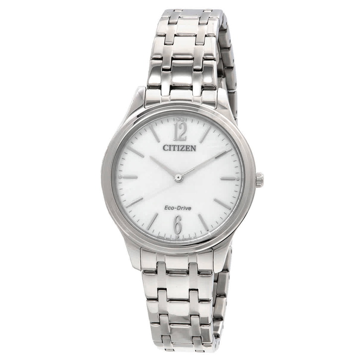 Photo: Citizen Elegance Eco-Drive White Dial Ladies Watch EM0411-71A