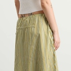 Damson Madder Women's Caspia Volume Midi Skirt in Basil