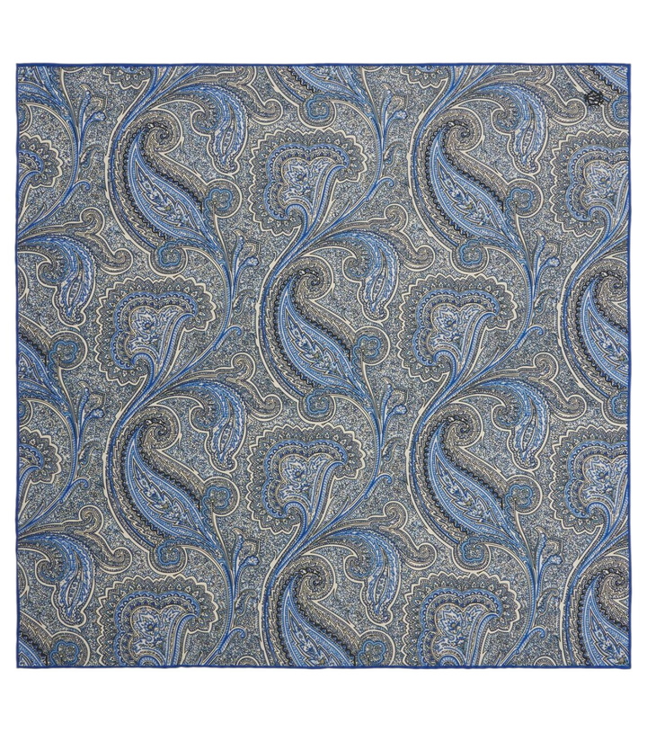 Photo: Dunhill Paisley silk pocket square