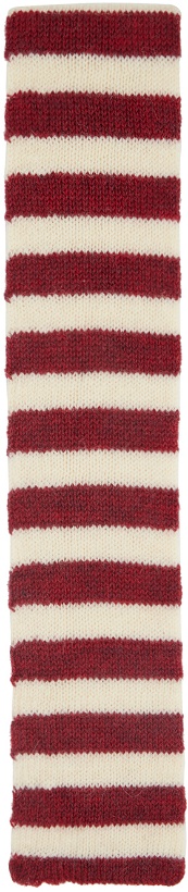 Photo: Molly Goddard Red & Off-White Striped Scarf