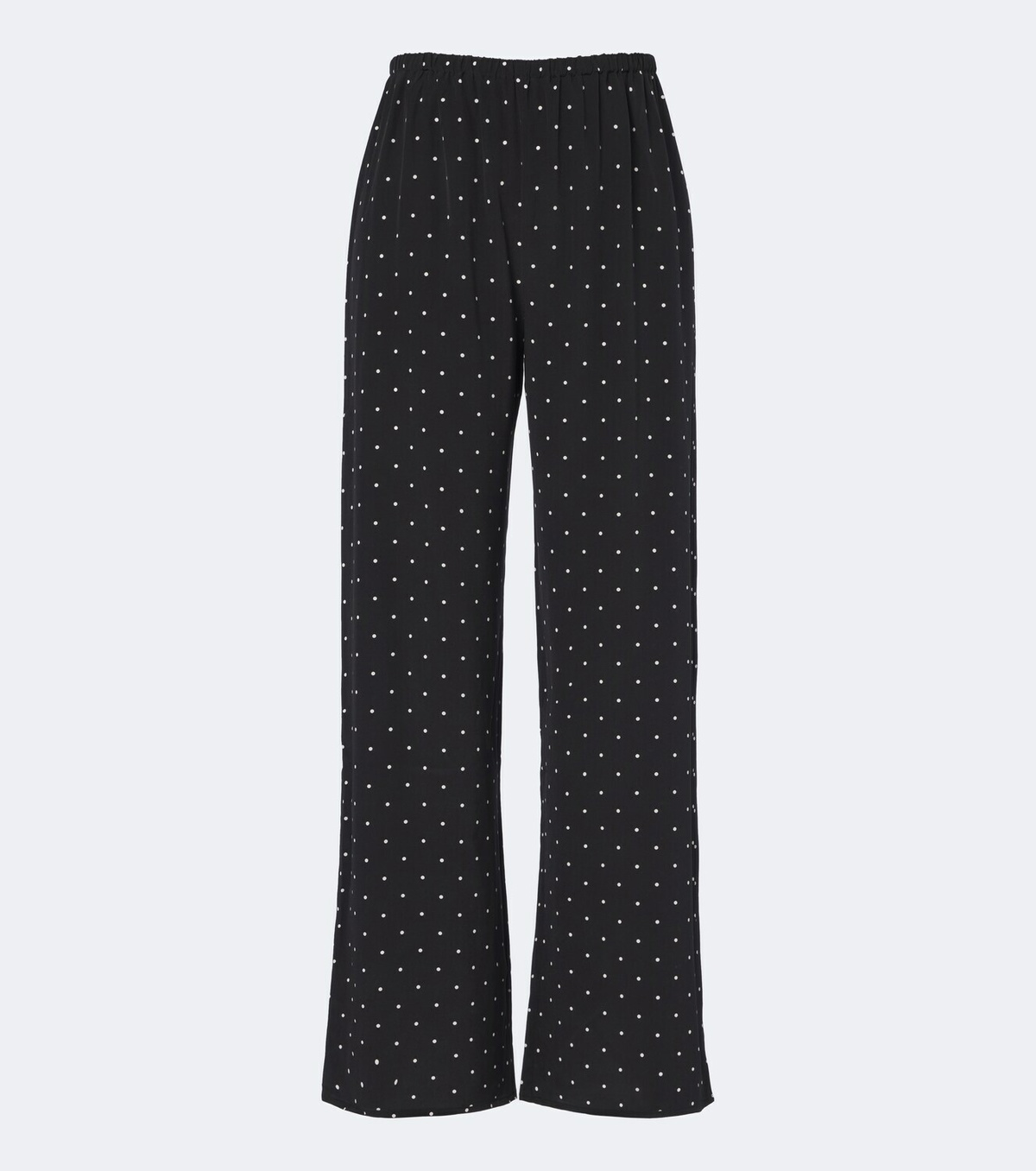 Asceno Austin polka-dot silk wide-leg pants