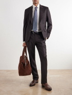 Paul Smith - Straight-Leg Wool and Cashmere-Blend Flannel Trousers - Brown