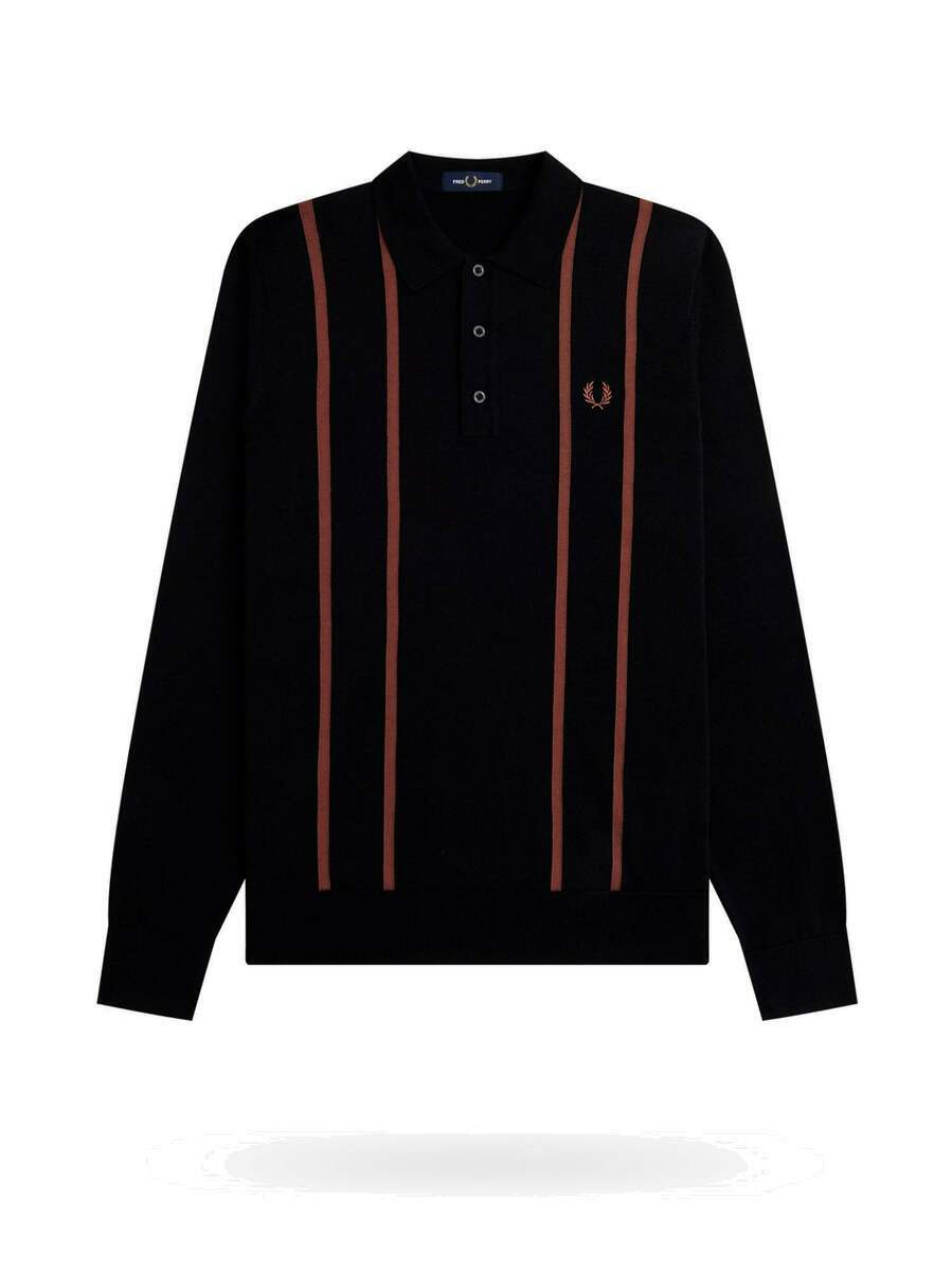 Fred Perry Polo Shirt Black Mens Fred Perry