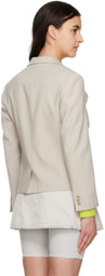 TheOpen Product Black Draped Blazer