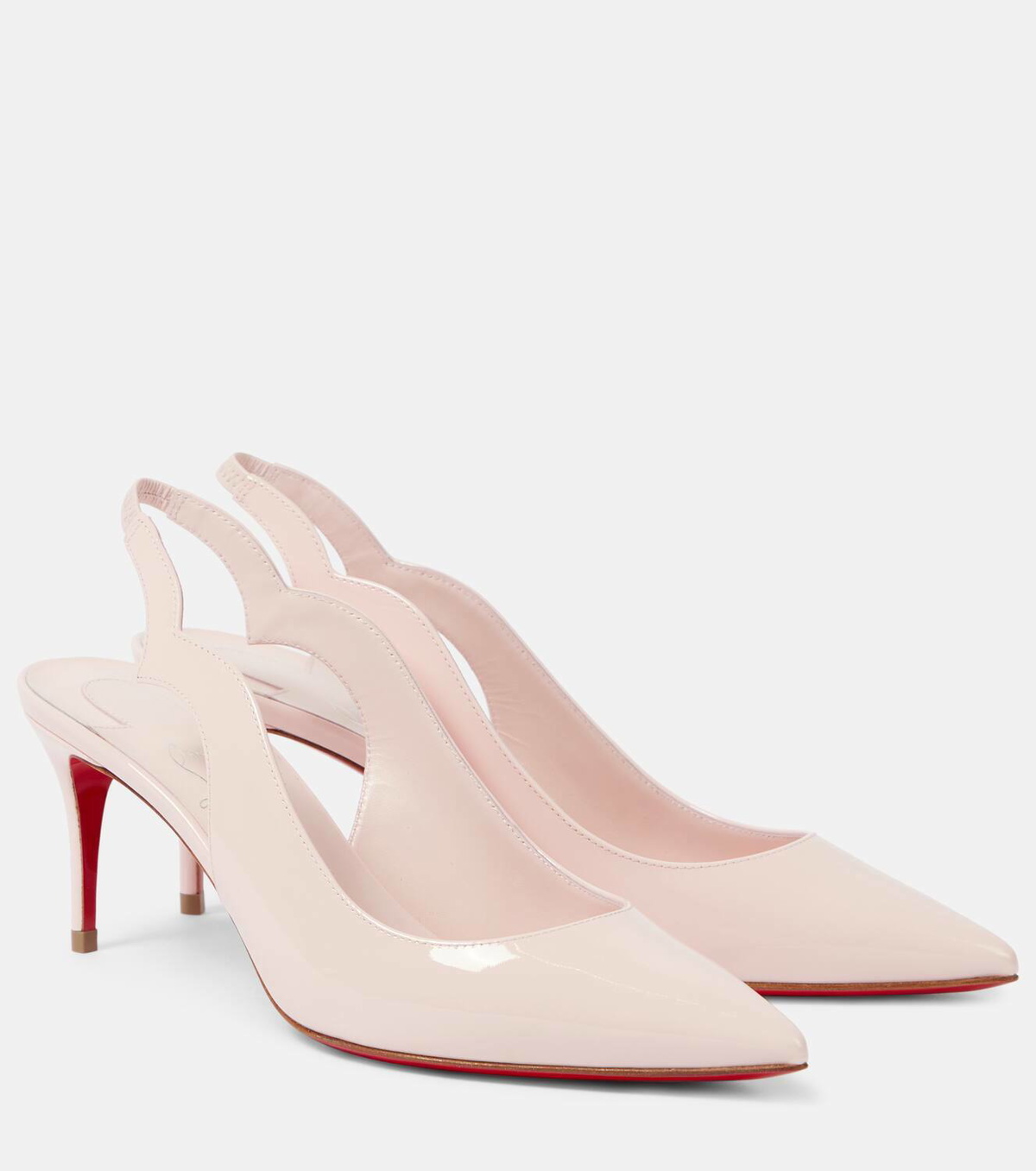 CL Hot Chick Sling 70 Mm Sling Back Pumps Patent Leather Black