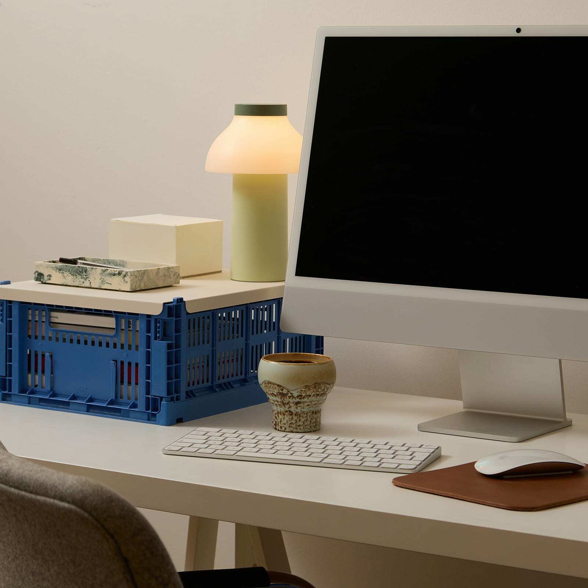 HAY PC Portable Lamp No 2 in Soft Mint 