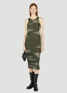 Durazzi Milano Knitted Intarsia Midi Dress