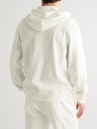 Brunello Cucinelli - Cotton-Blend Jersey Zip-Up Hoodie - White