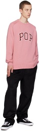 Pop Trading Company Pink Appliqué Sweater