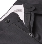 Canali - Slim-Fit Nailhead Wool Suit Trousers - Gray