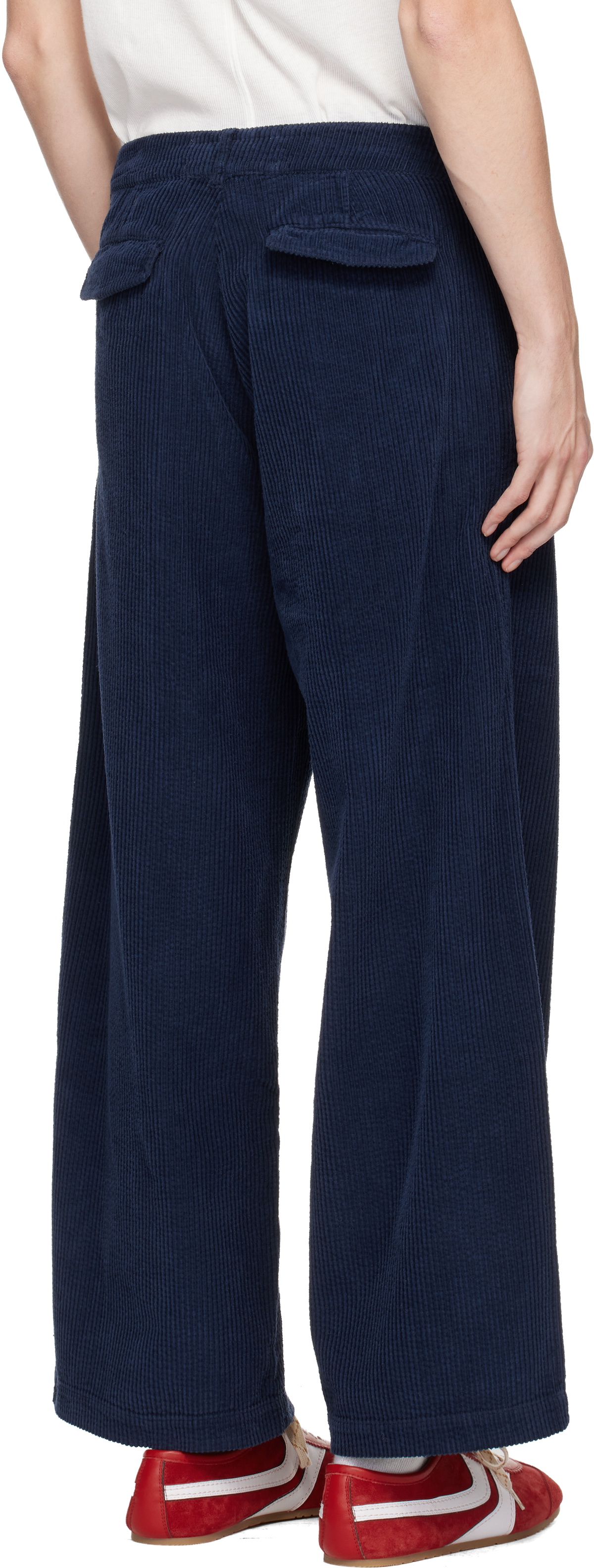 ERL Navy Corduroy Trousers