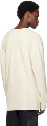 Jil Sander Off-White Button Cardigan