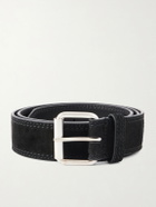 Dries Van Noten - 4cm Suede Belt - Black