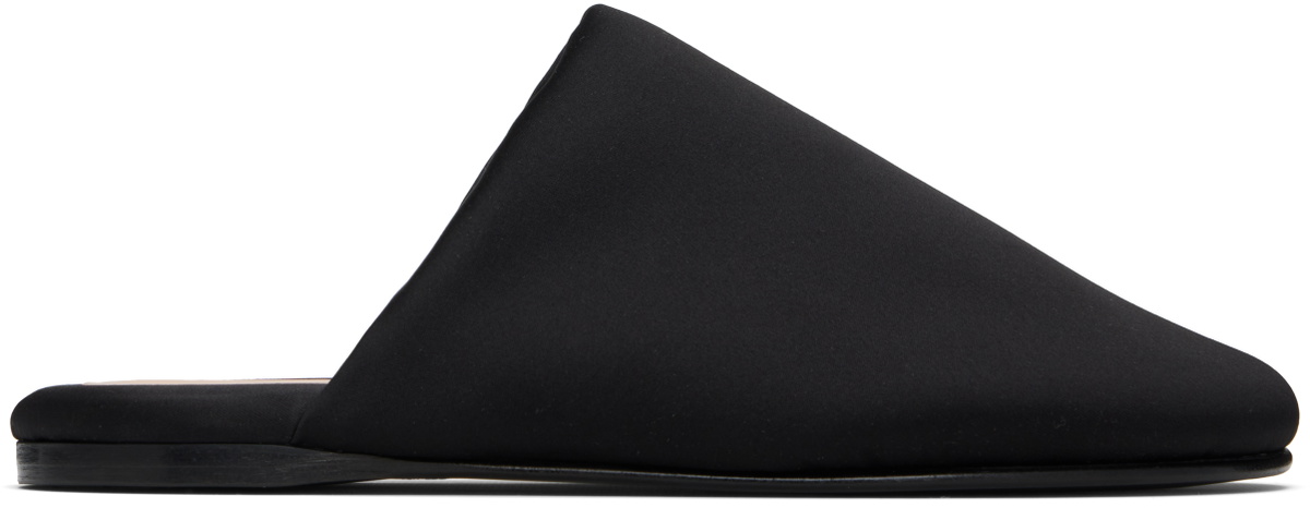 Carven Black Garnier Padded Slippers