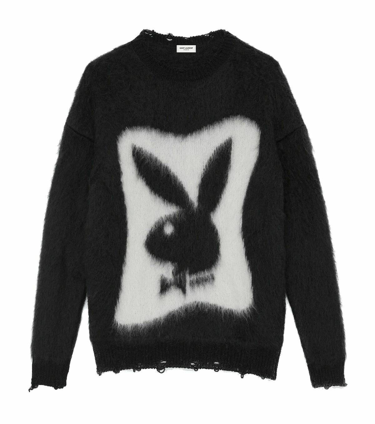 SAINT LAURENT プレイボーイロゴ セーター XL Saint Laurent - Playboy© mohair-blend sweater Saint Laurent
