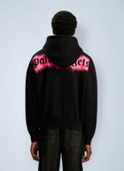 Palm Angels Spray Bear Loose Hooded Sweatshirt