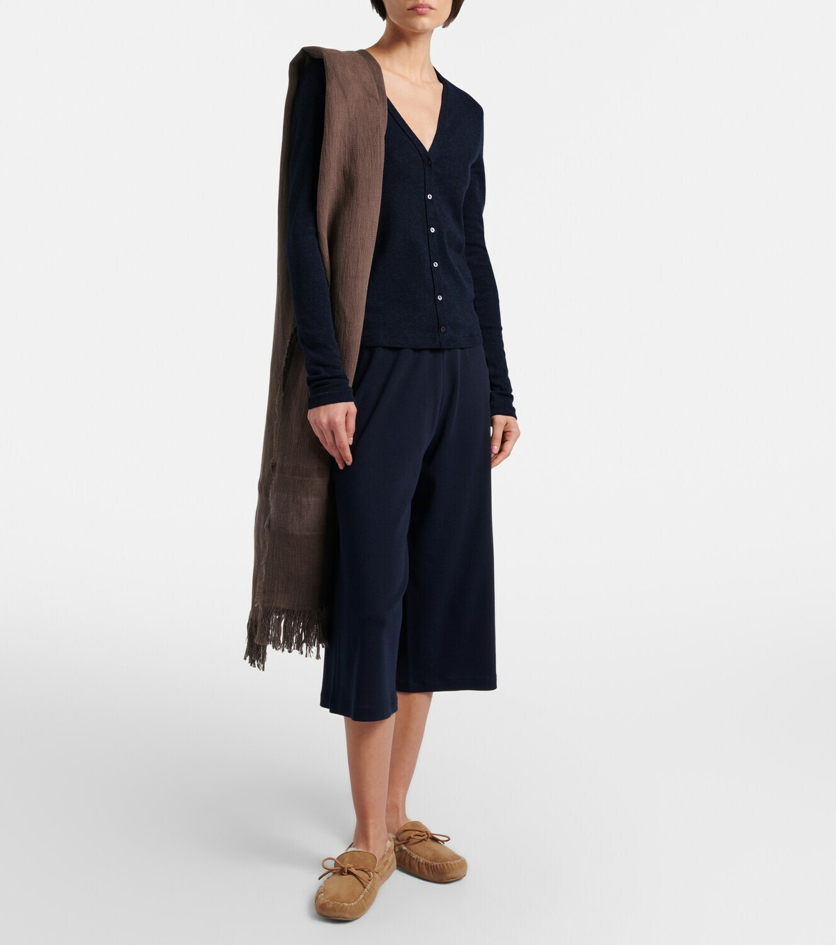 The Row Merisi cotton and linen scarf