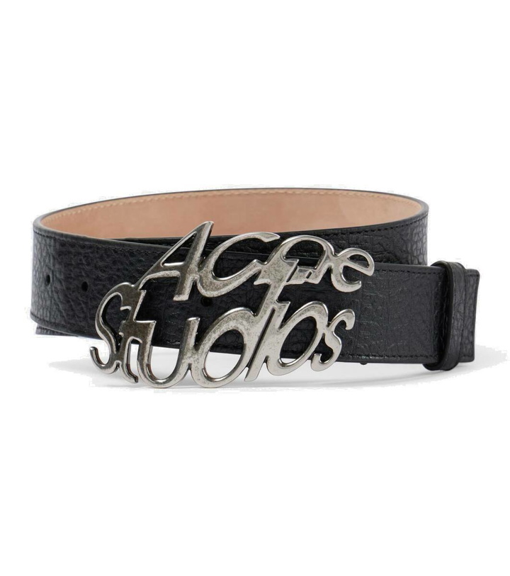 Photo: Acne Studios Logo leather belt