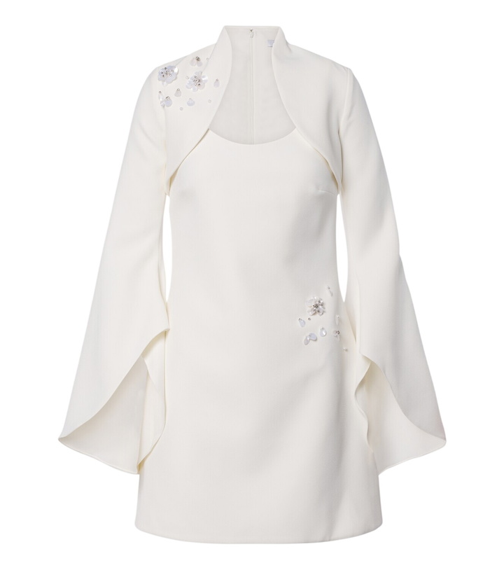 Photo: Safiyaa Bridal Fran embellished crêpe minidress
