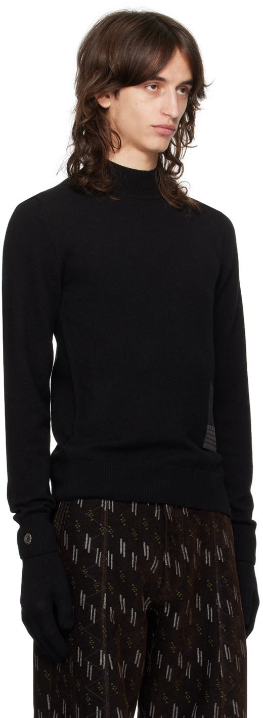 HYEIN SEO Black Military Turtleneck & Gloves Set