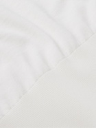 LORO PIANA - Slim-Fit Cotton and Silk-Blend Polo Shirt - White - IT 52