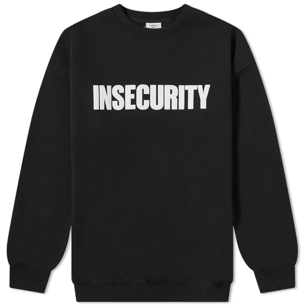 VETEMENTS Oversize Insecurity Crew Sweat Vetements