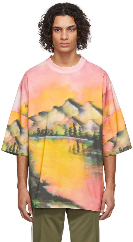 Photo: Palm Angels Multicolor Loose Mountain Panorama T-Shirt