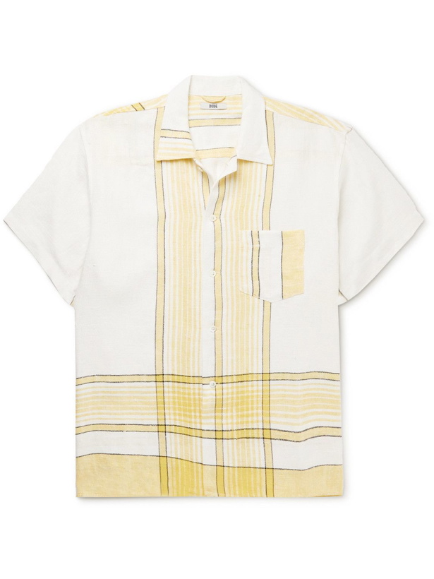 Photo: BODE - Striped Linen Shirt - White