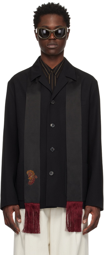 Photo: Dries Van Noten Black Notched Lapel Jacket