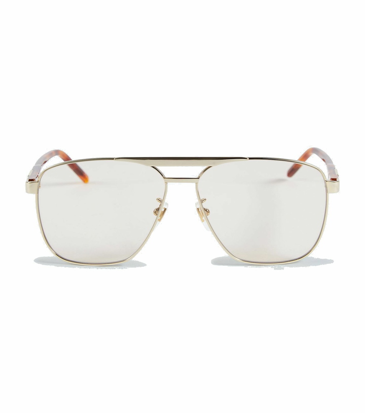 Photo: Gucci - Metal aviator sunglasses