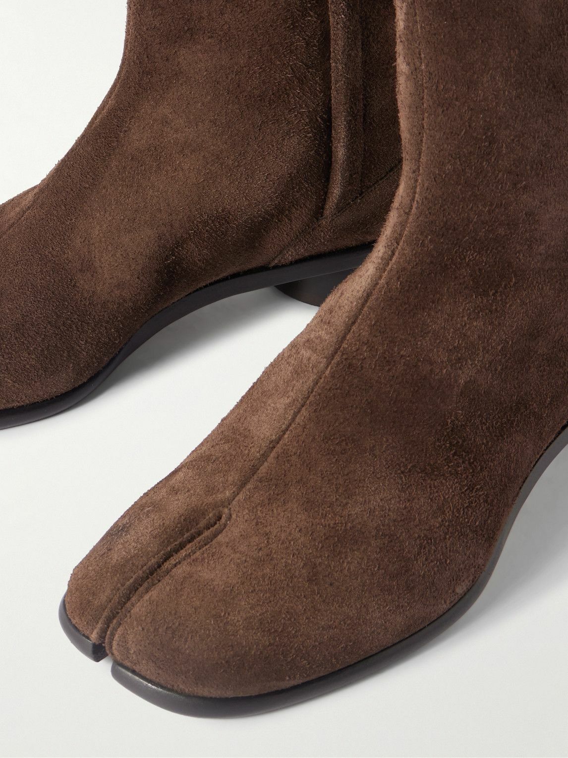Maison Margiela - Tabi Suede Boots - Brown
