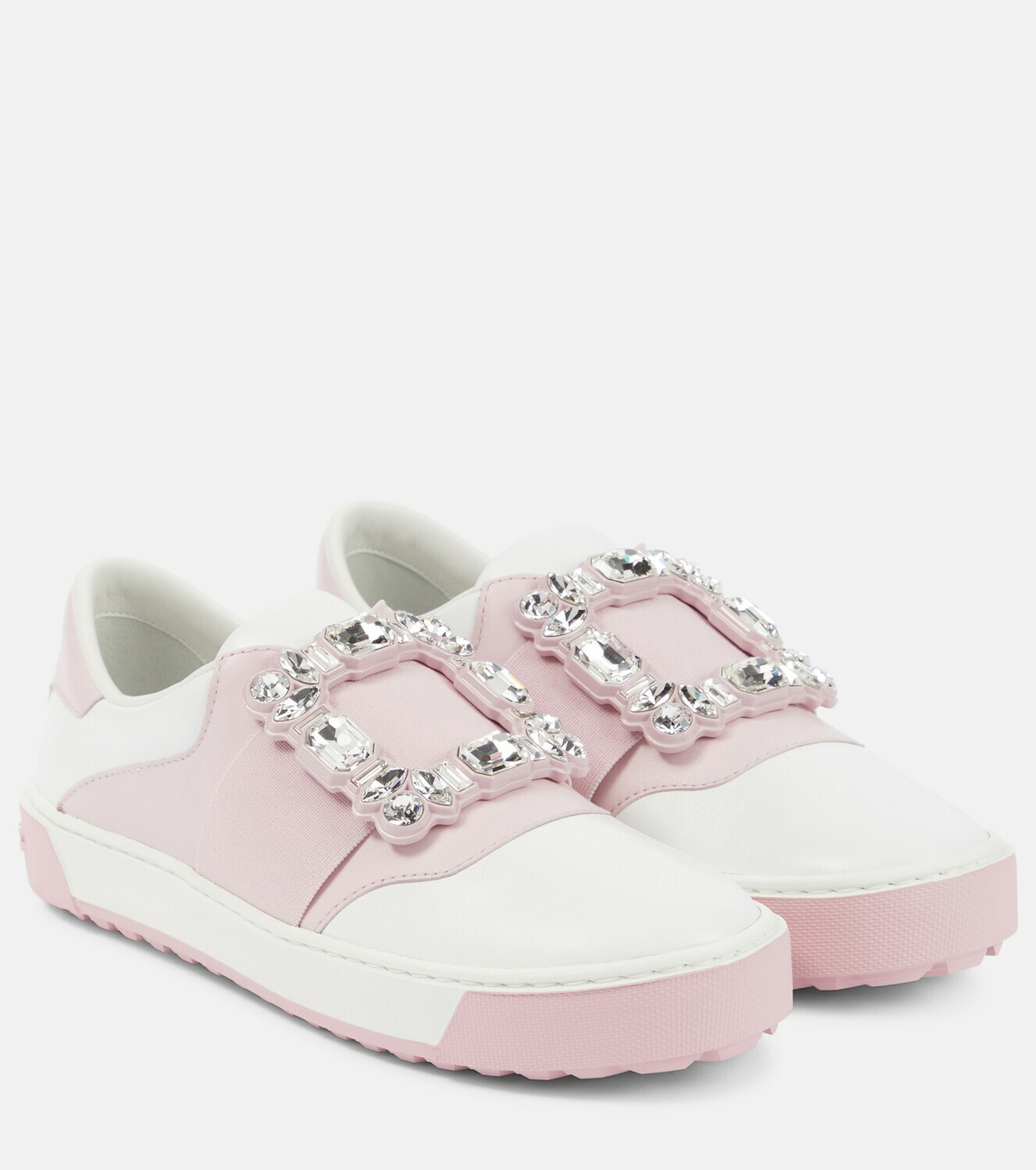 【CLASSY.掲載】Roger Vivier◆Very Vivier レザー スニーカー Very Vivier Sneakers in leather White Woman
