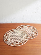 La DoubleJ - Set of Two Iraca Palm Placemats