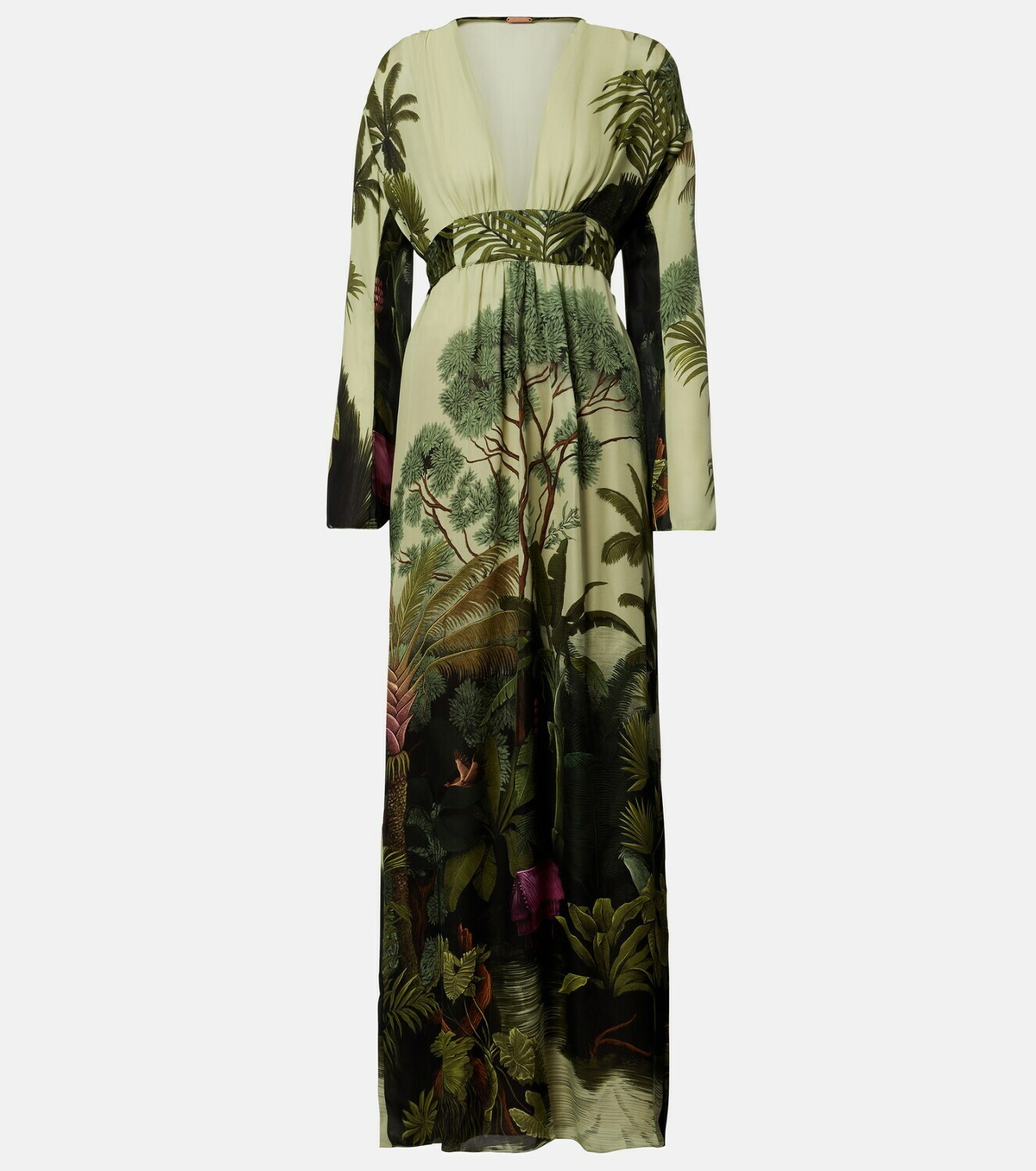 Johanna Ortiz Printed silk maxi dress