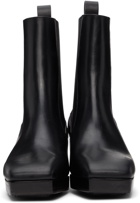 Rick Owens Heeled Silver Boots