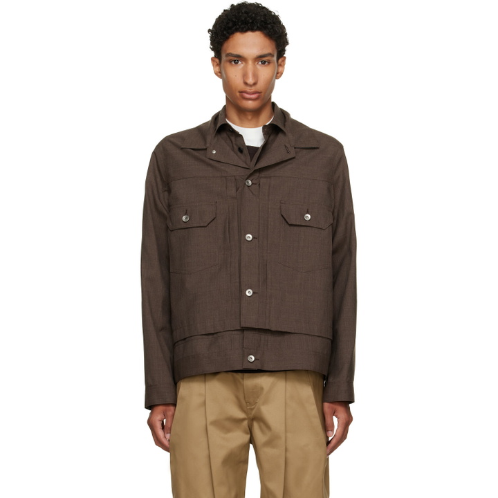 Photo: sacai Brown Suiting Jacket
