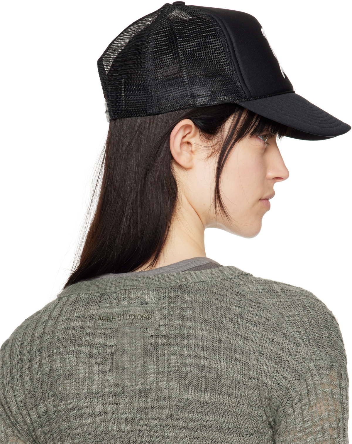 R13 Black 'R13' Trucker Cap