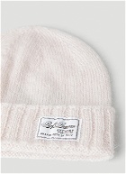 Logo Patch Beanie Hat in Light Pink