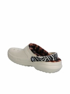 Crocs Lined Animal Clog Sandals In White