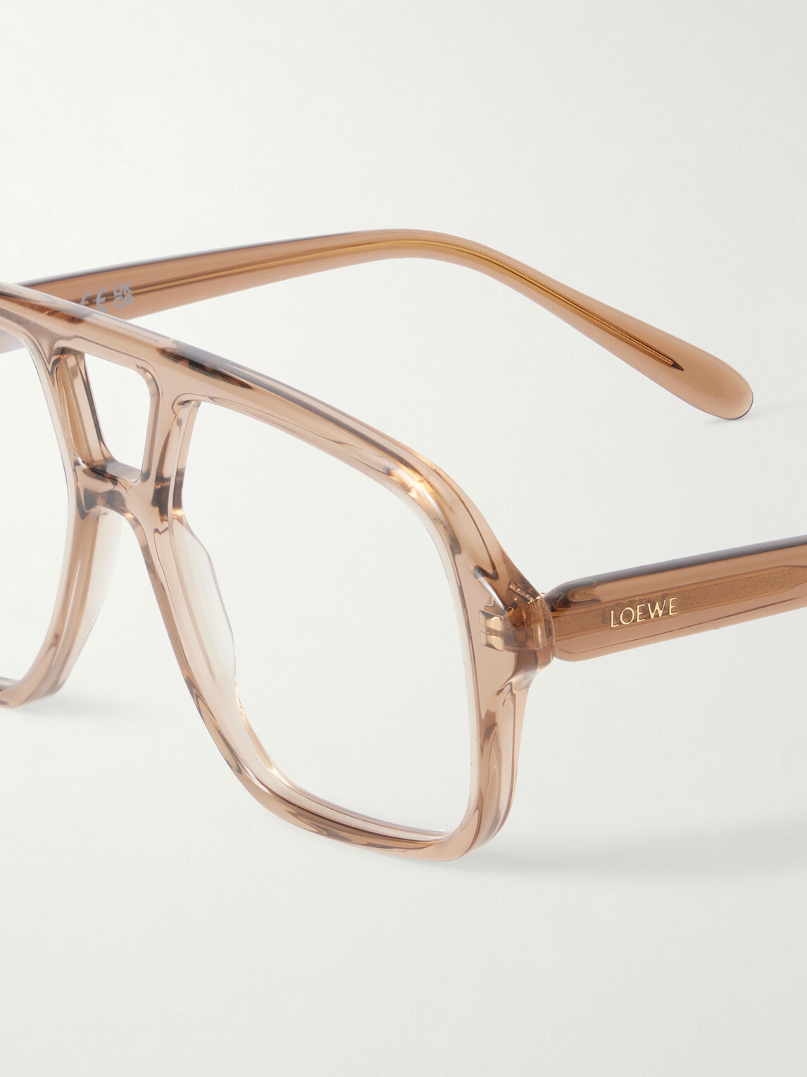 LOEWE - Slim Rectangular Aviator-Style Acetate Glasses