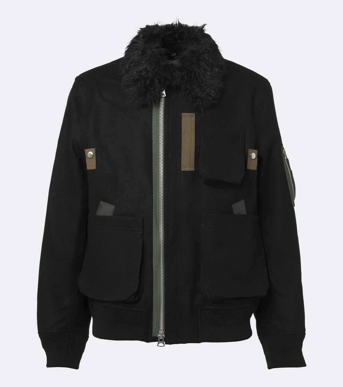 Sacai Wool blouson jacket