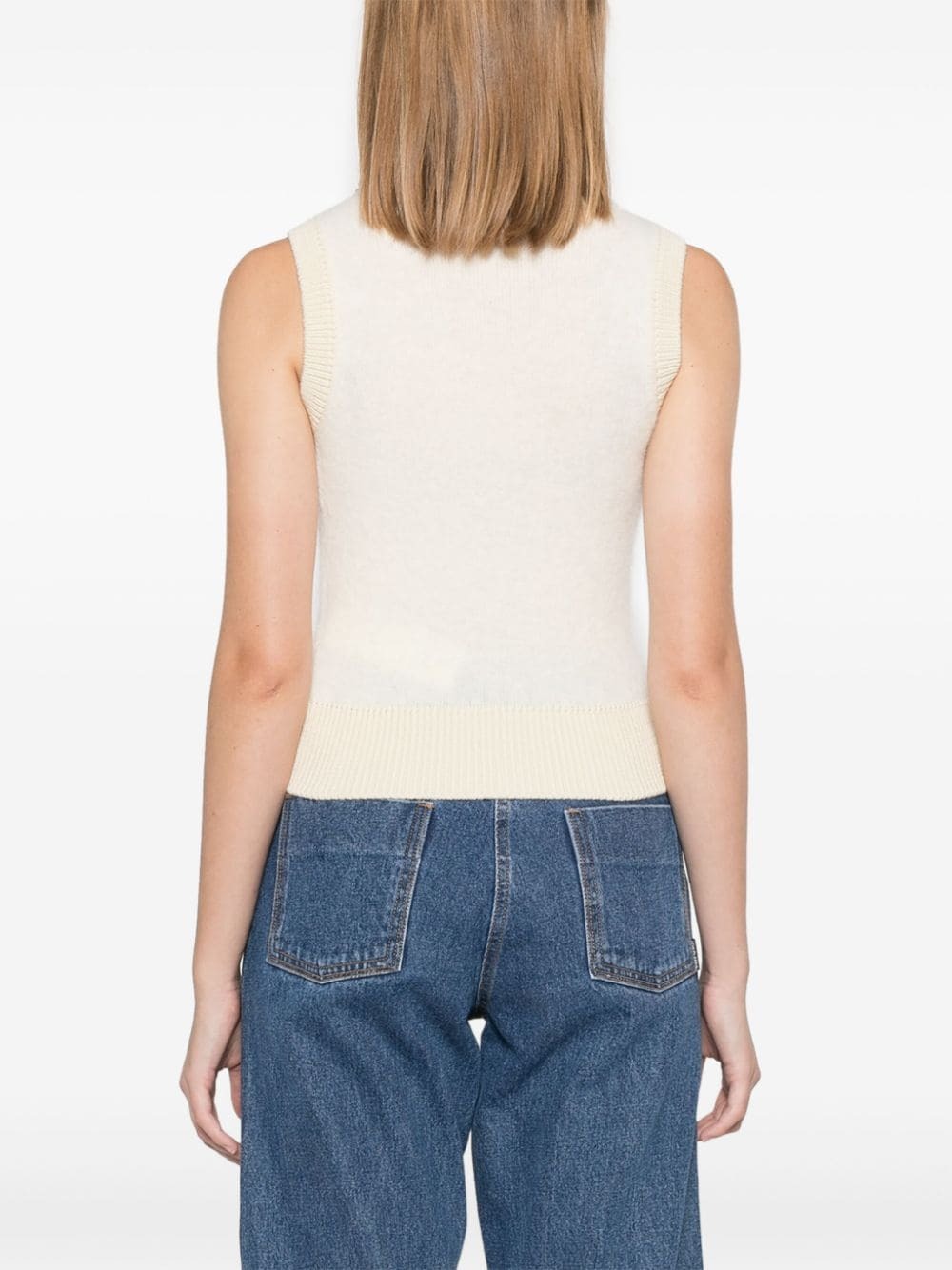 ERMANNO - Wool Blend Embroidered Vest