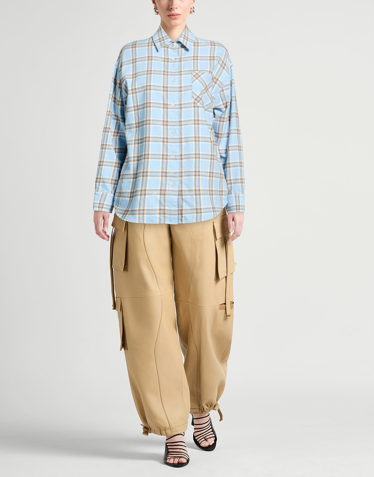 Amiri Womens Shirt Sky in Blue