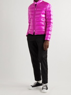 Moncler - Awake Acorus Logo-Appliquéd Quilted Glossed-Shell Down Jacket - Pink