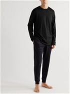Hanro - Cotton-Jersey Pyjama T-Shirt - Black
